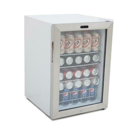 COOKINATOR Whynter Beverage Refrigerator With Lock - Stainless Steel 90 Can Capacity CO145225